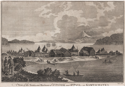 A View of the Town and Harbour of St. Peter and St. Paul in Kamtschatka